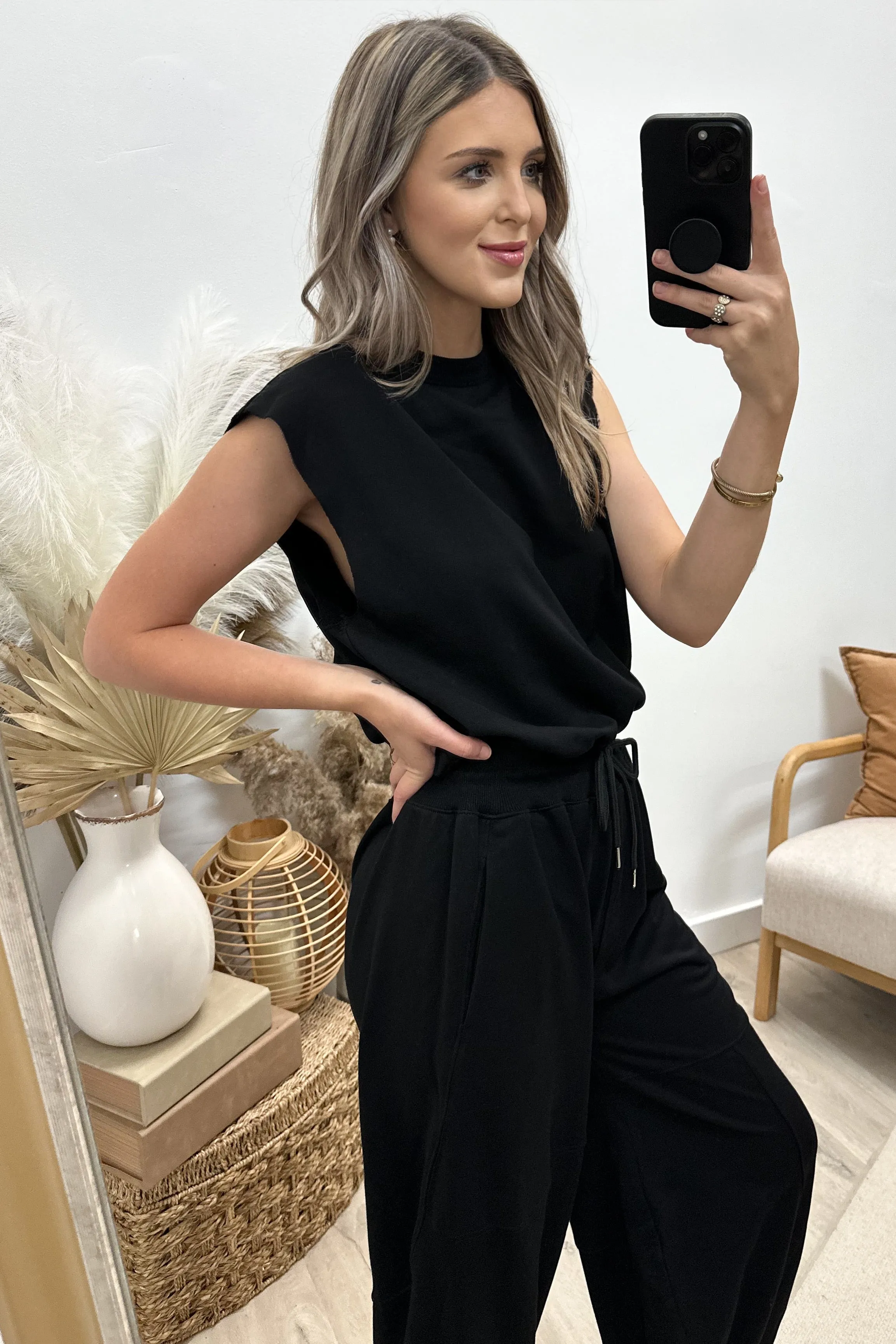 "Effortless Luxe" Jumpsuit (Black)