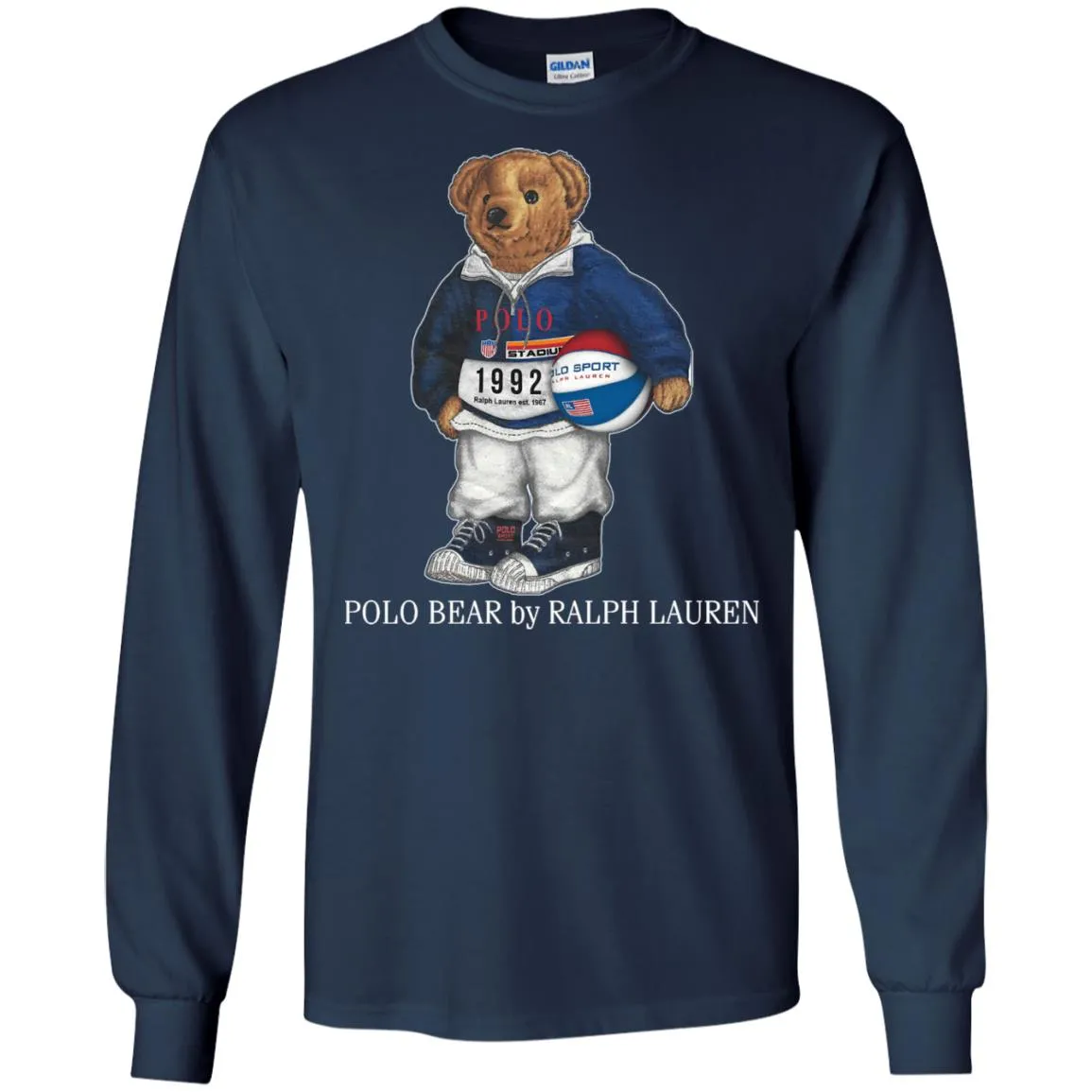 Ralph Lauren Polo Bear T-shirt Men Long Sleeve Shirt