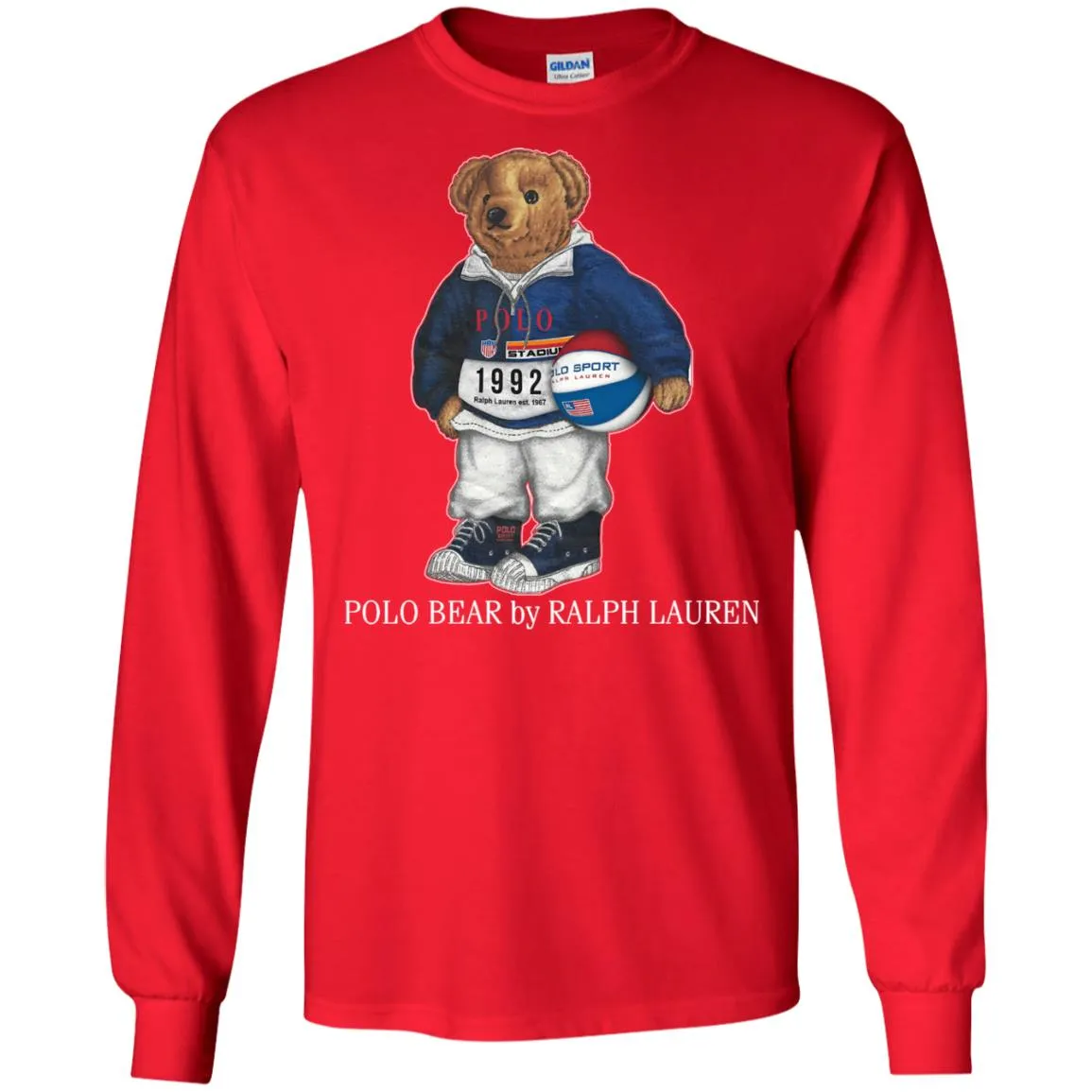 Ralph Lauren Polo Bear T-shirt Men Long Sleeve Shirt