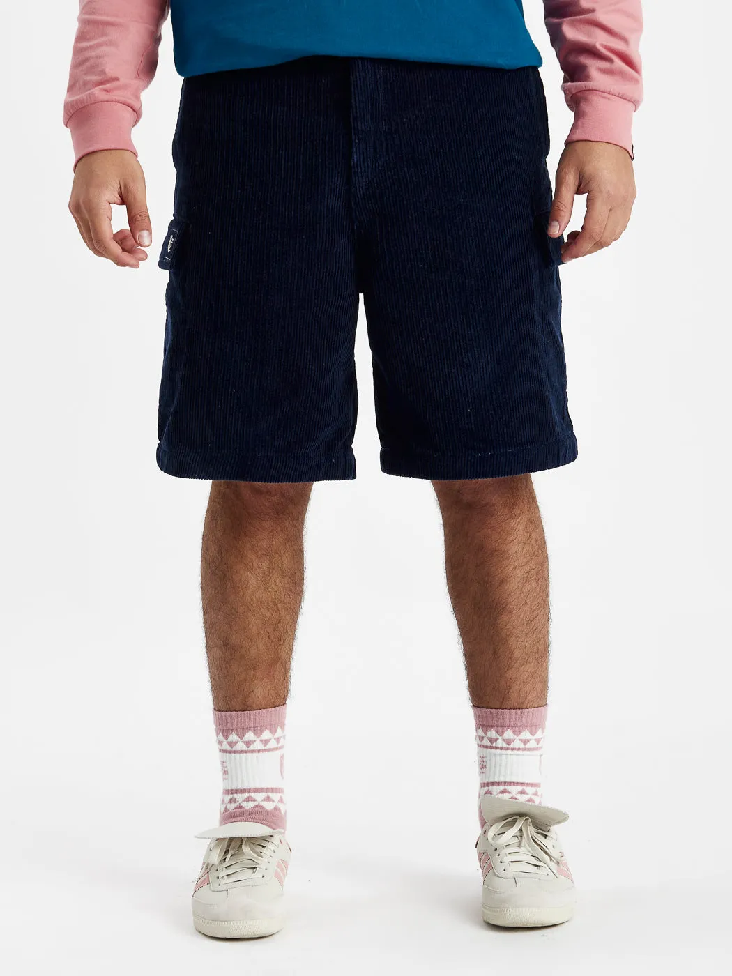 Raye Corduroy Jorts Navy