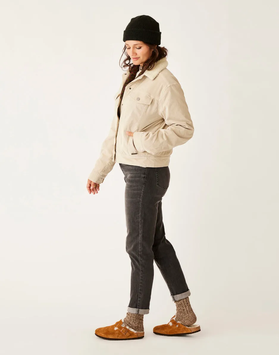 Rhea Buttercord Jacket: Cement