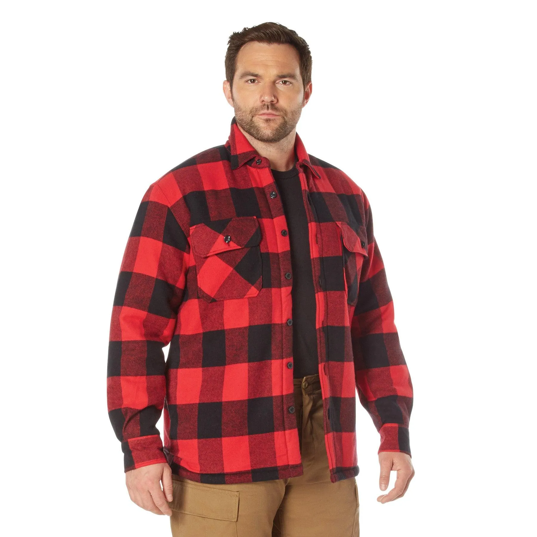 Rothco Extra Heavyweight Buffalo Plaid Sherpa Lined Flannel Shirts