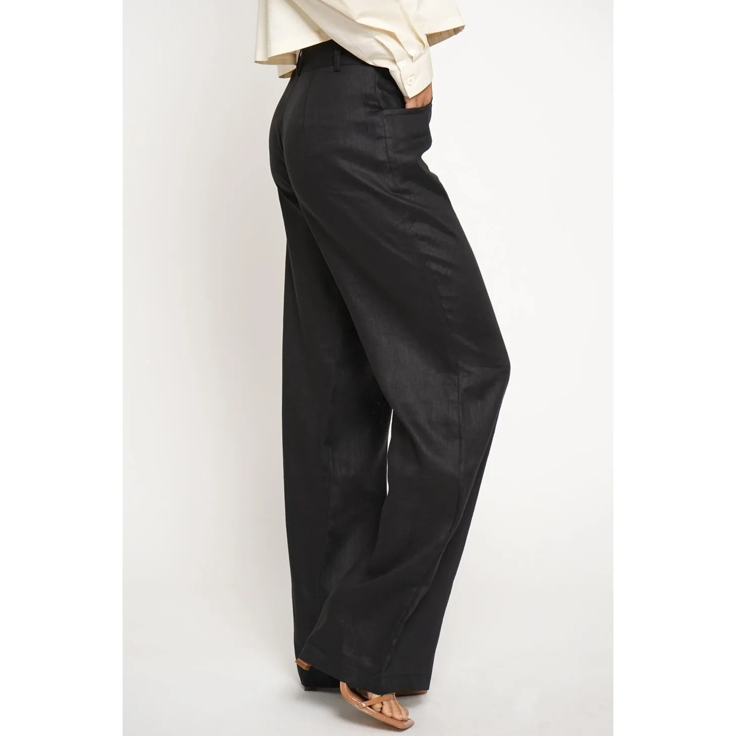 Sans Souci Linen Wide Leg Pants