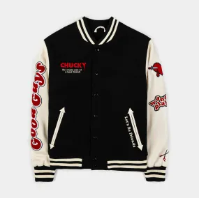 SP x Chucky Wanna Play Varsity Mens Jacket (Black/Beige)