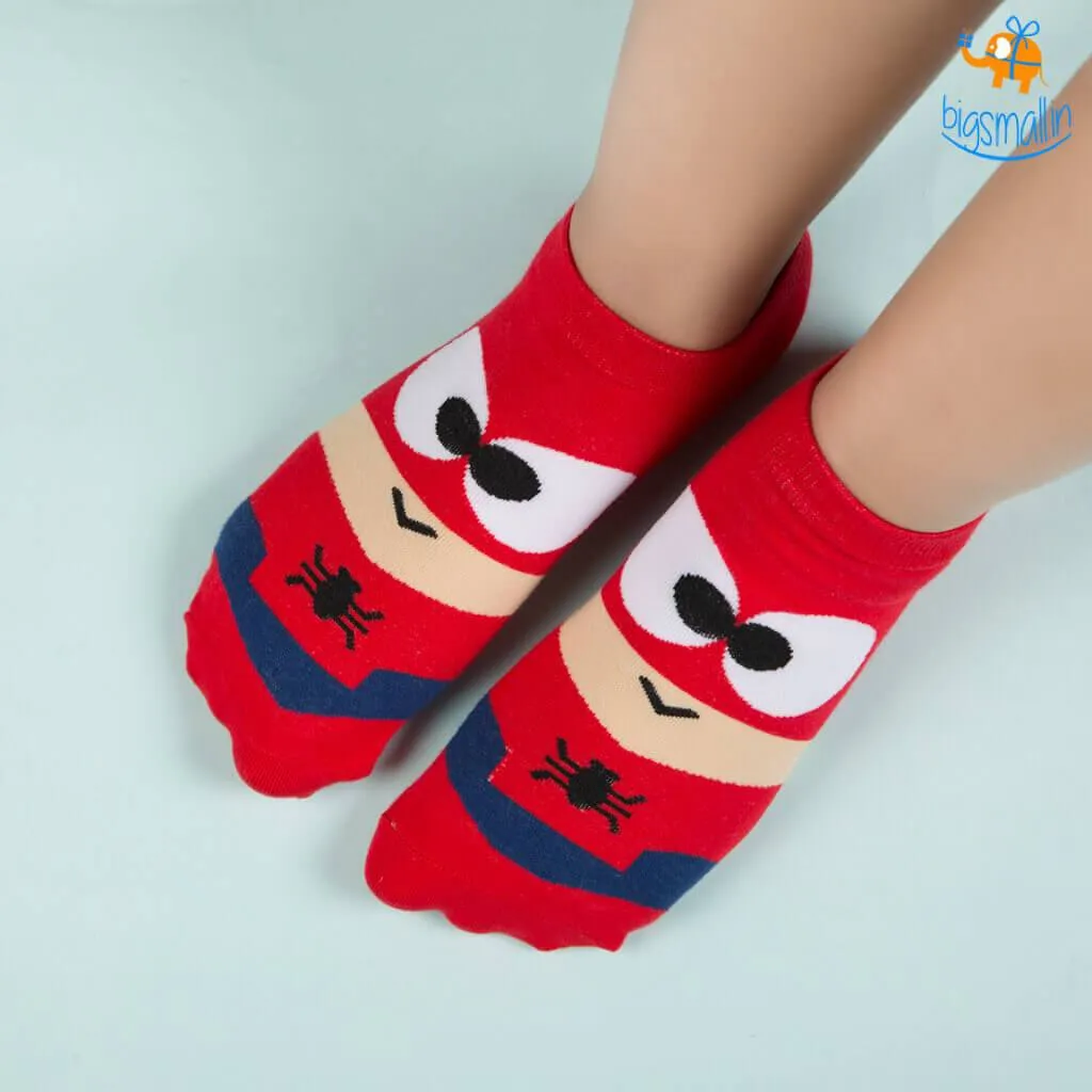 Spiderman Cartoon Socks