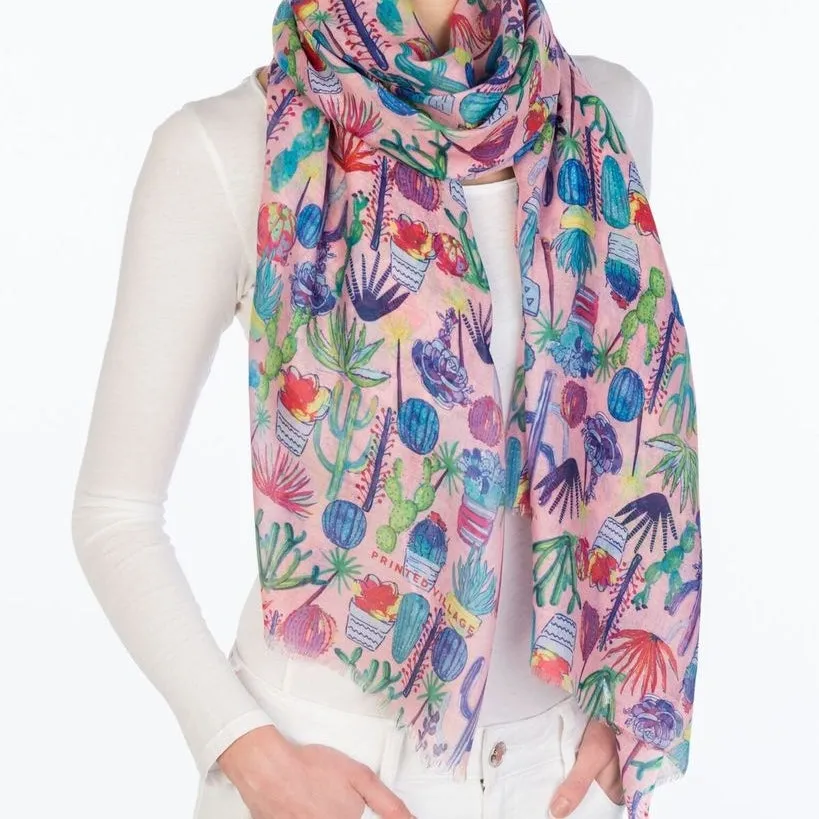 Spring Scarf - Desert Oasis Multicolor Theme