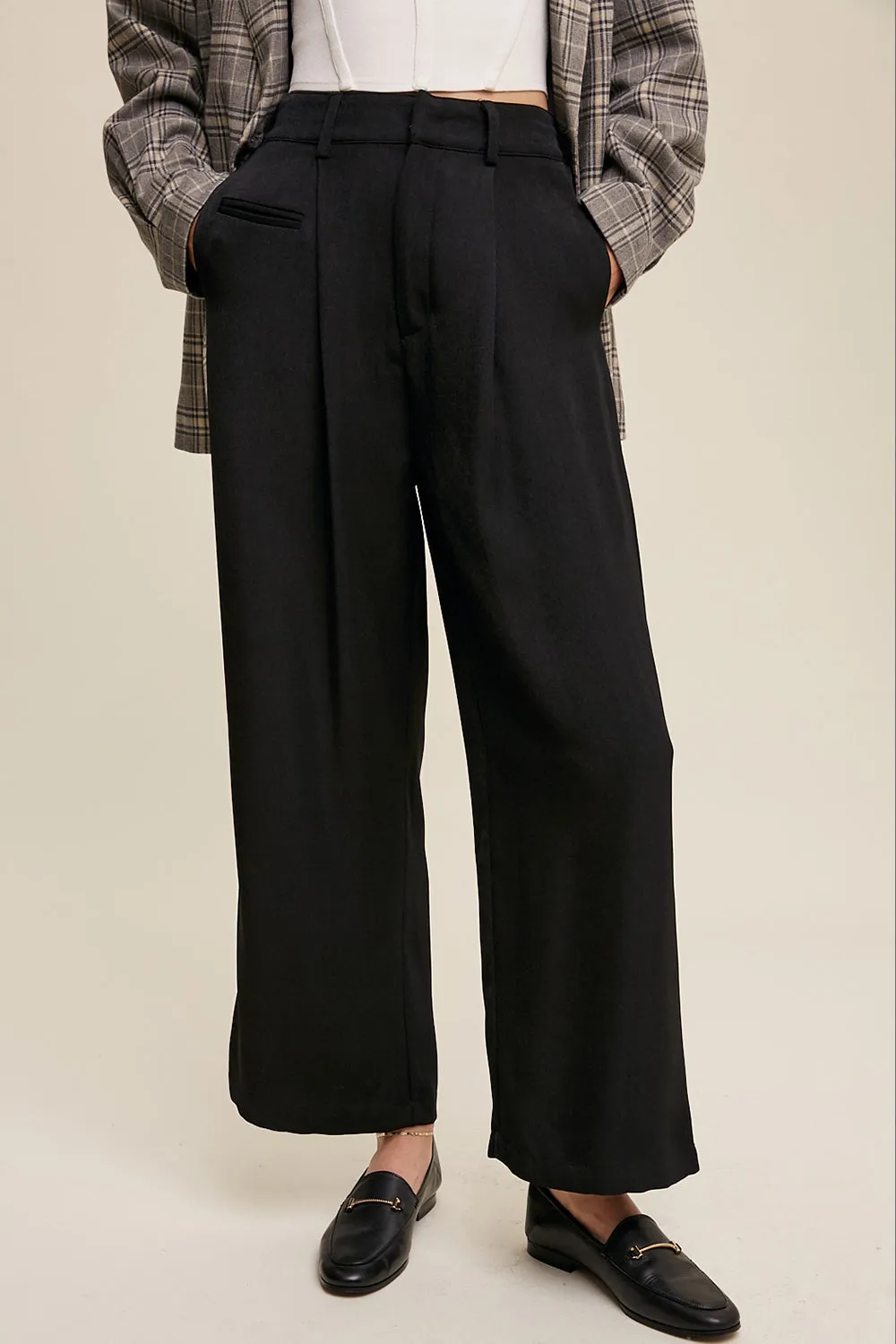 Straight Leg Trouser Pants