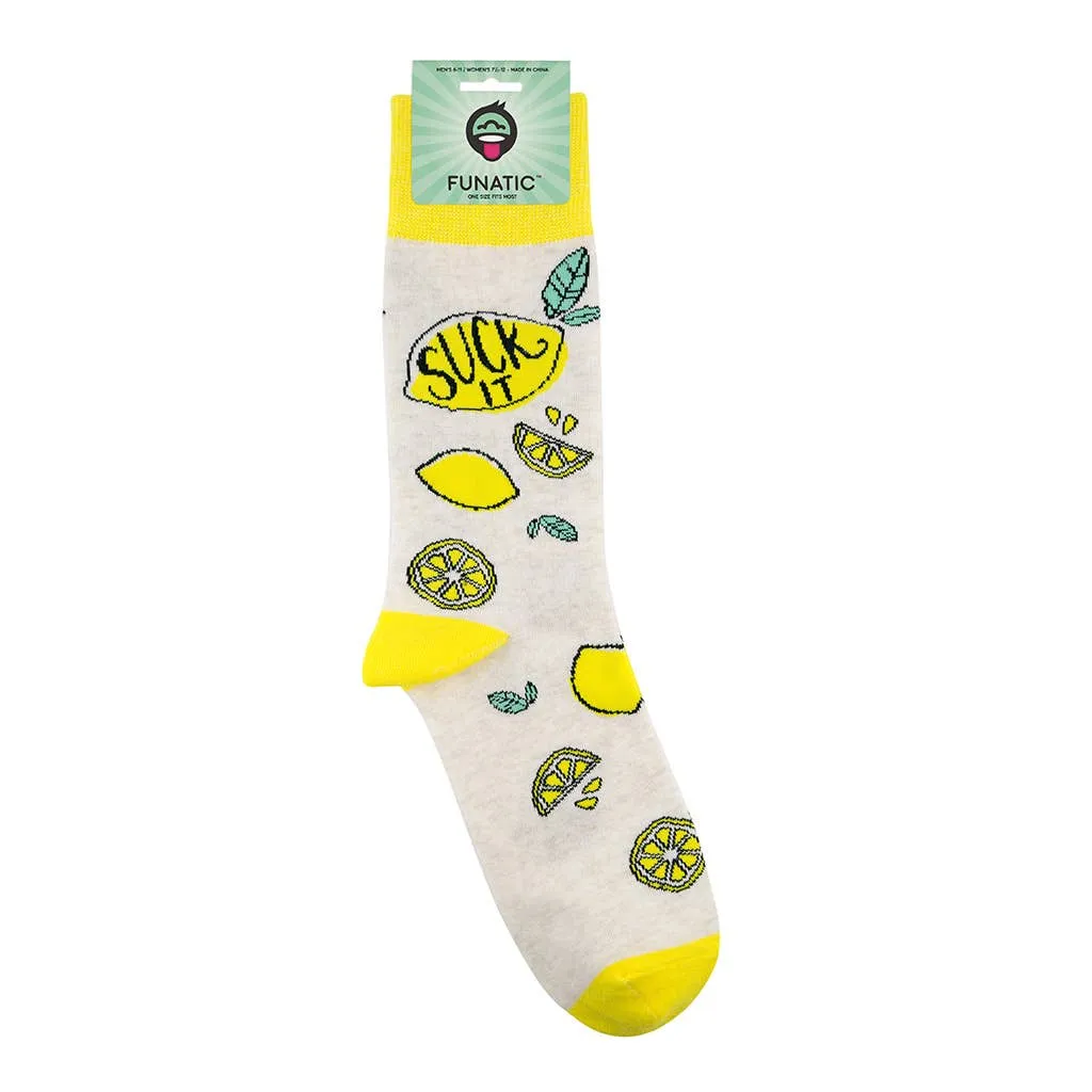 Suck It Lemon Socks