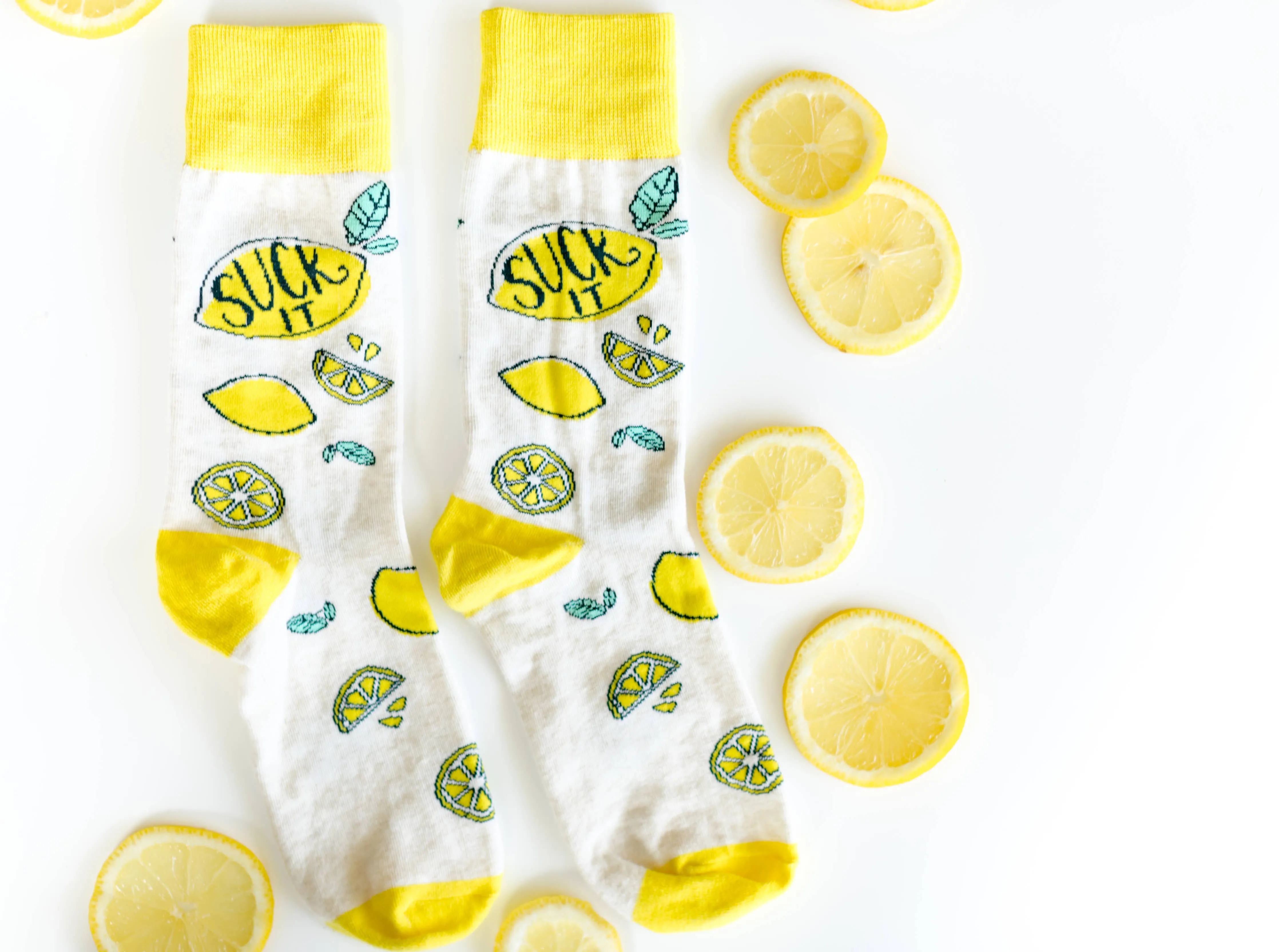 Suck It Lemon Socks