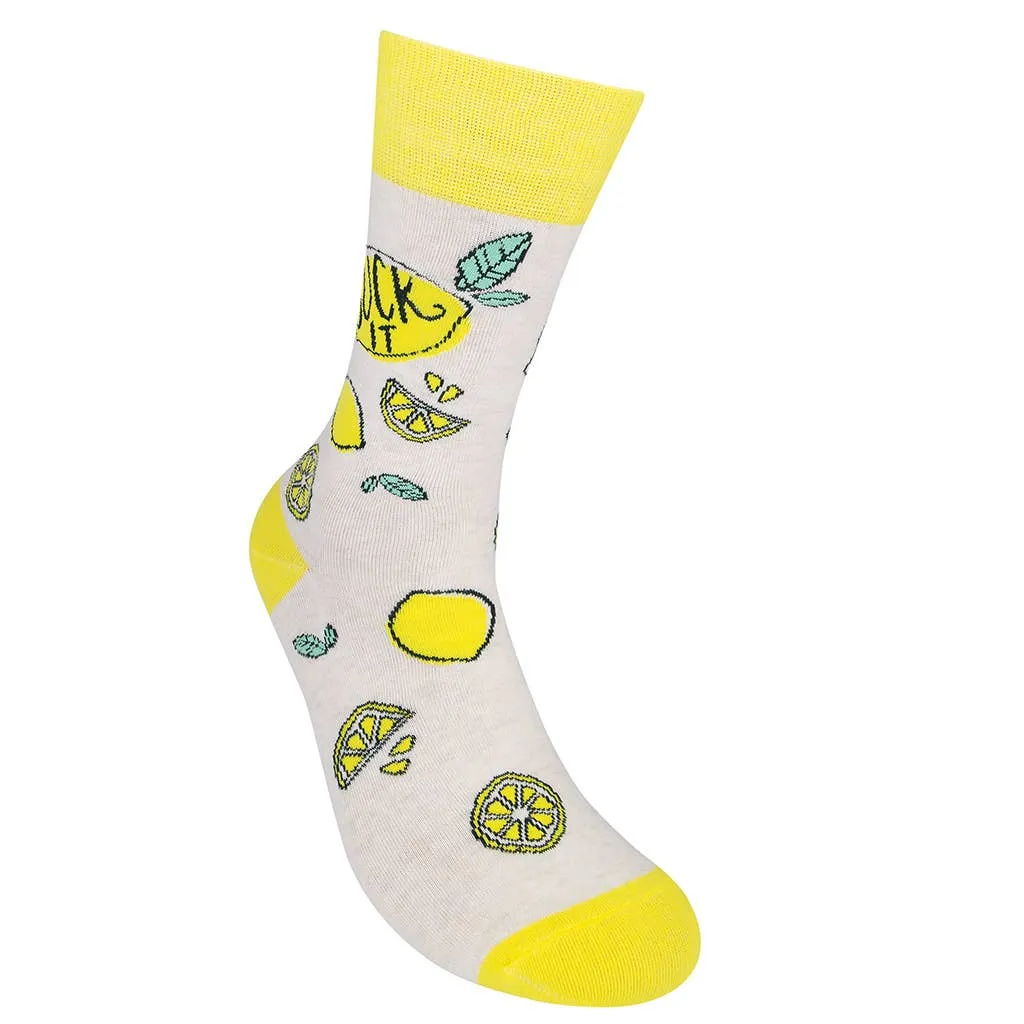 Suck It Lemon Socks