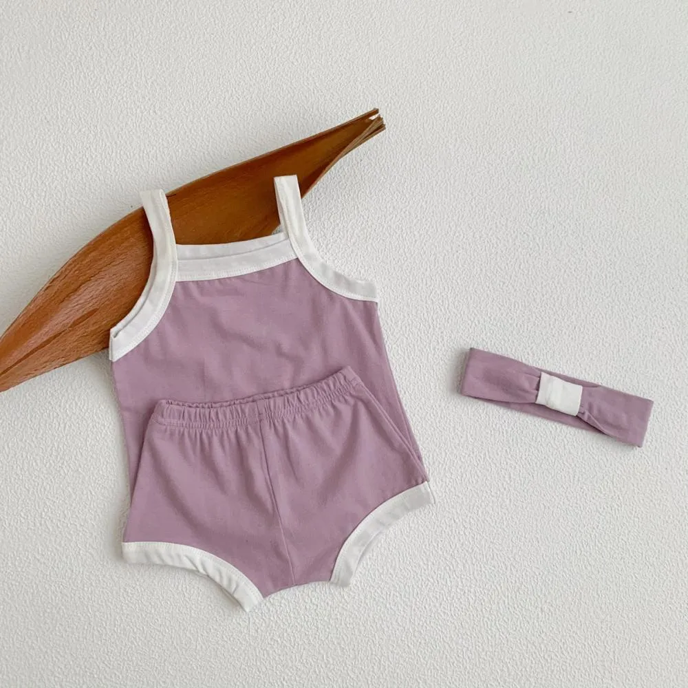 Summer Baby Camisole Set Wholesale Baby Clothes