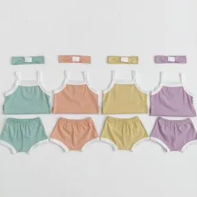 Summer Baby Camisole Set Wholesale Baby Clothes