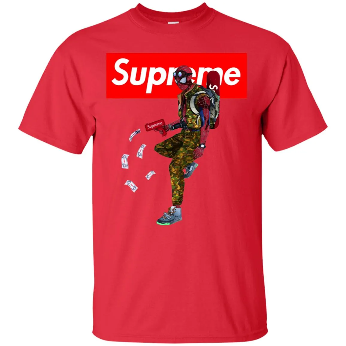 Supreme Spider Man Best T-shirt Men Cotton T-Shirt