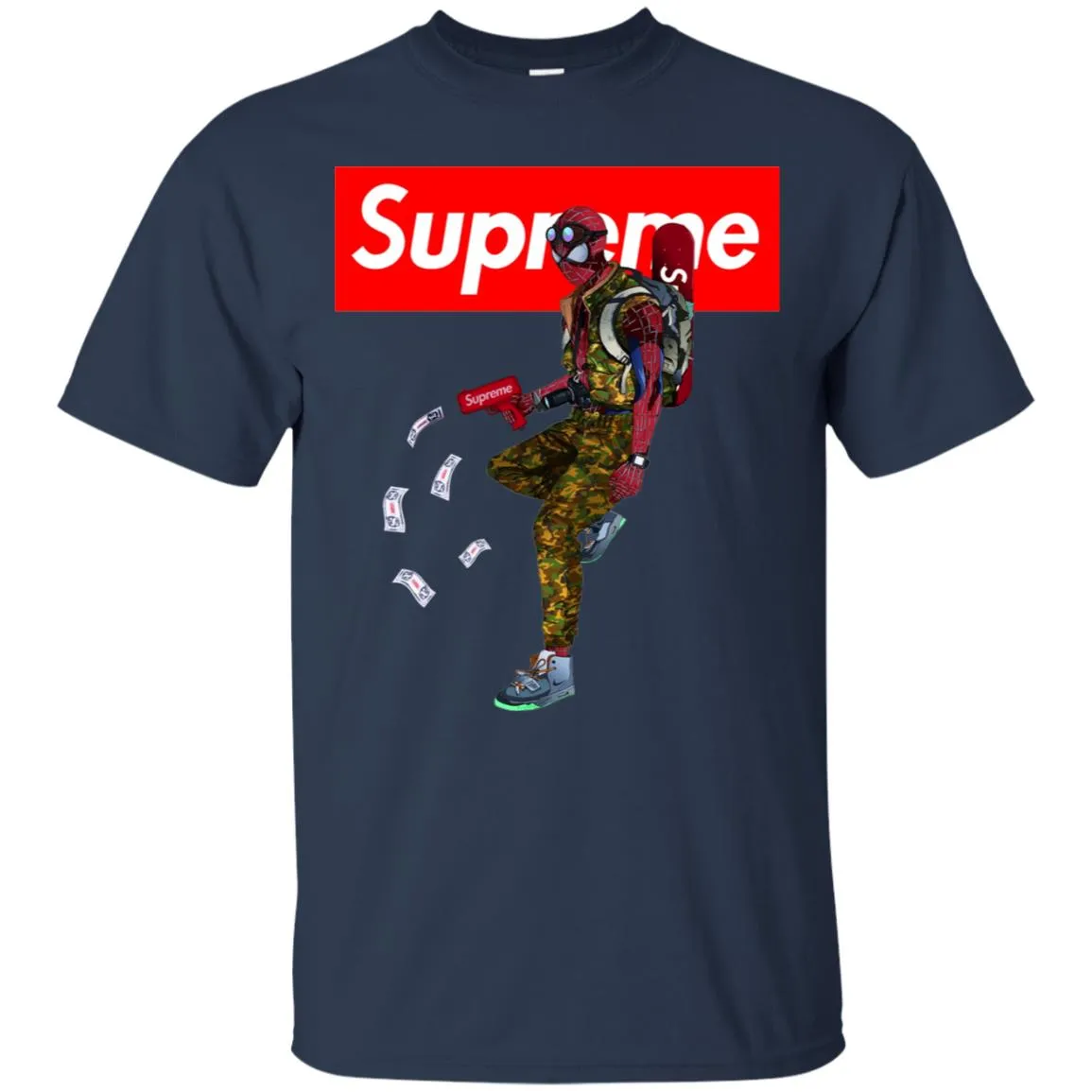 Supreme Spider Man Best T-shirt Men Cotton T-Shirt