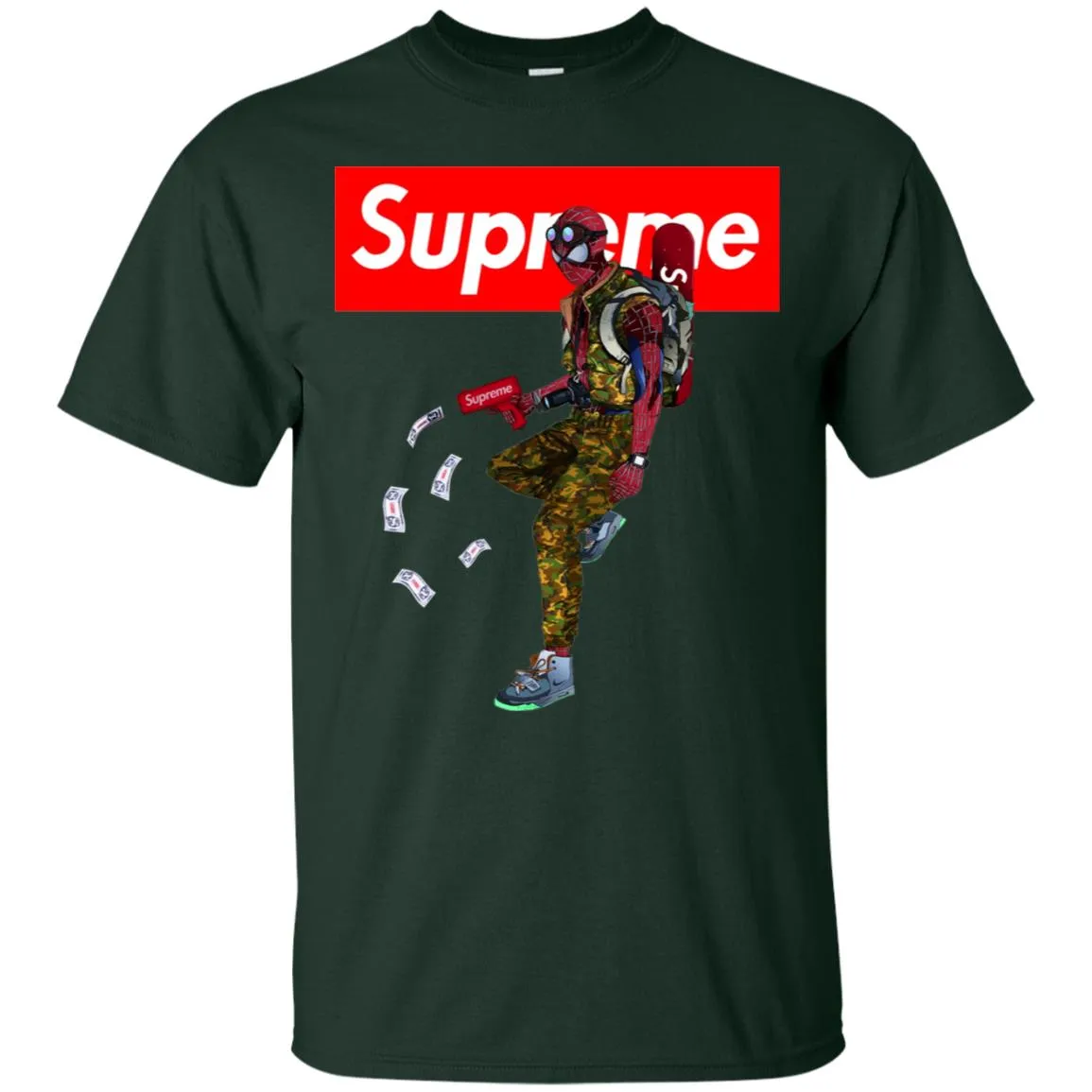 Supreme Spider Man Best T-shirt Men Cotton T-Shirt