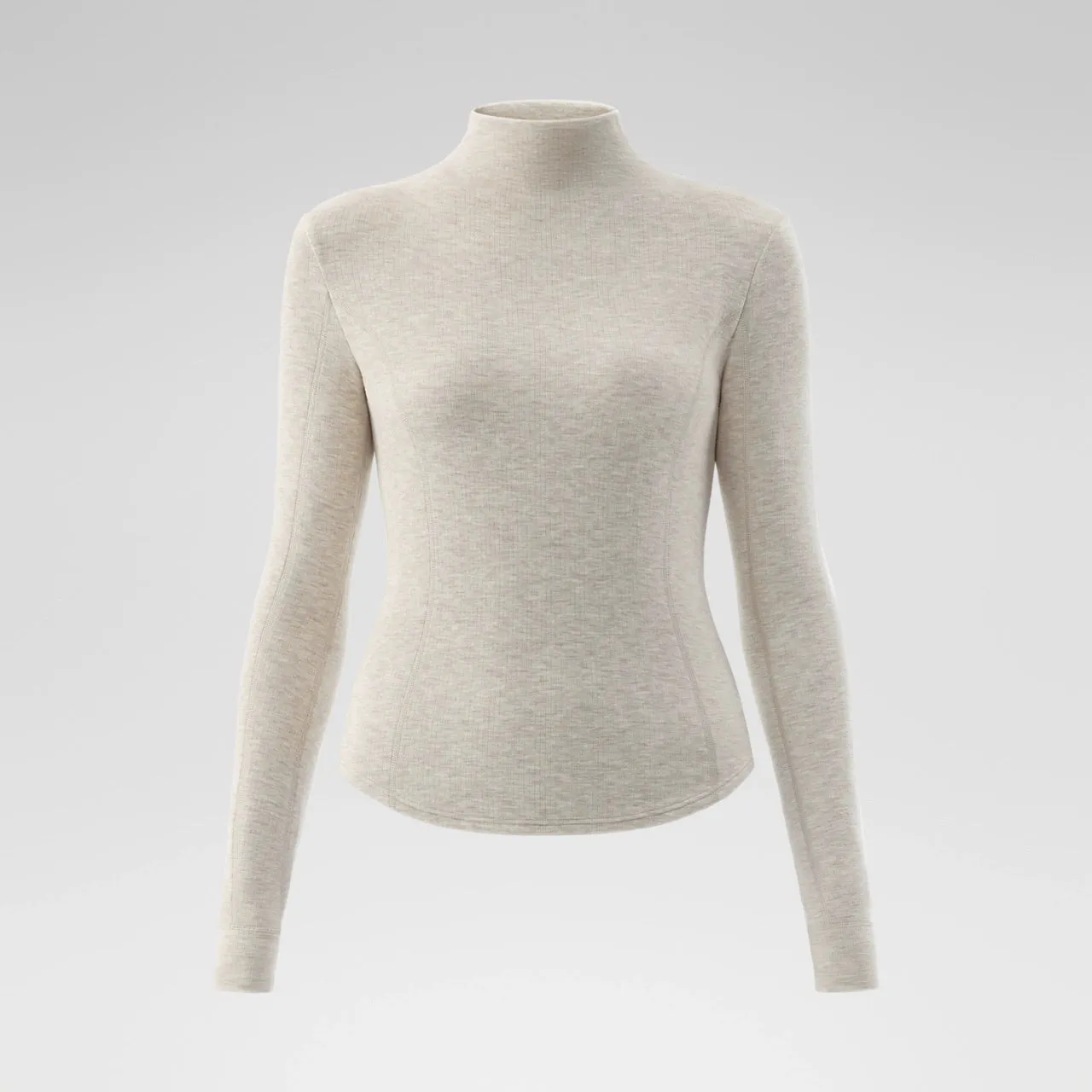 Thermal Skin High-neck Wool Base Layer Shirt