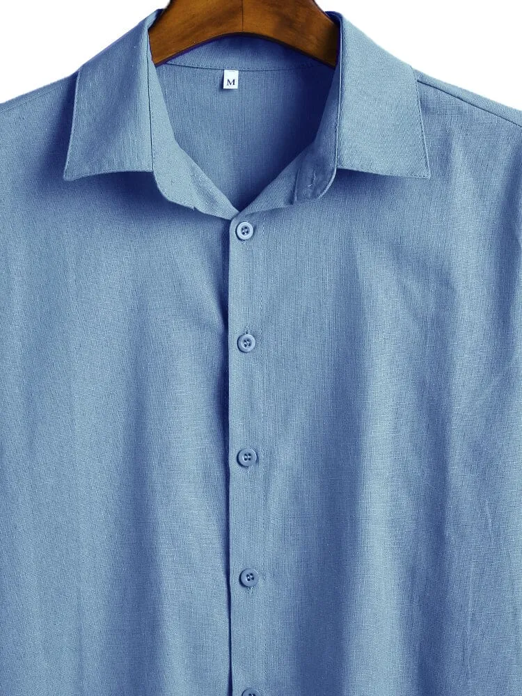 Three Quarter Sleeves Shirt With Pockets