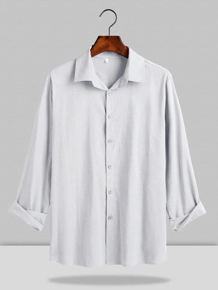 Three Quarter Sleeves Shirt With Pockets