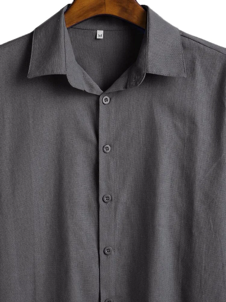 Three Quarter Sleeves Shirt With Pockets