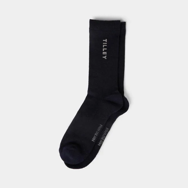 Tilley Merino Wool Blend Unisex Outdoor Sock