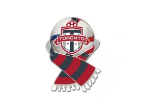 Toronto FC MLS WinCraft Red & Gray Soccer Scarf Metal Lapel Pin