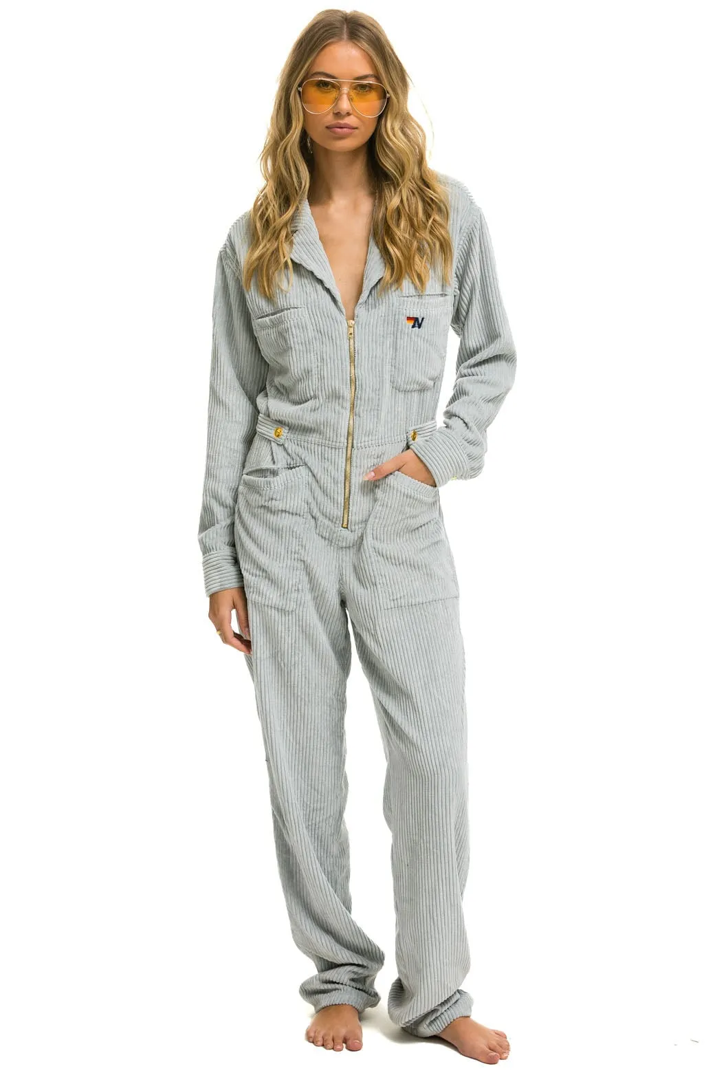 UNISEX CORDUROY FLIGHT SUIT - CLOUD