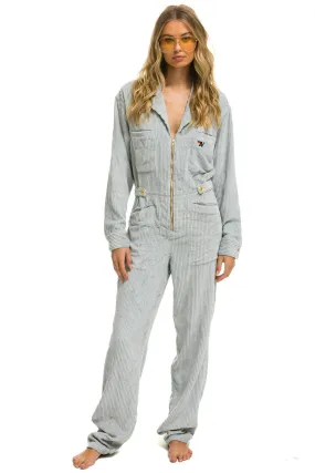 UNISEX CORDUROY FLIGHT SUIT - CLOUD