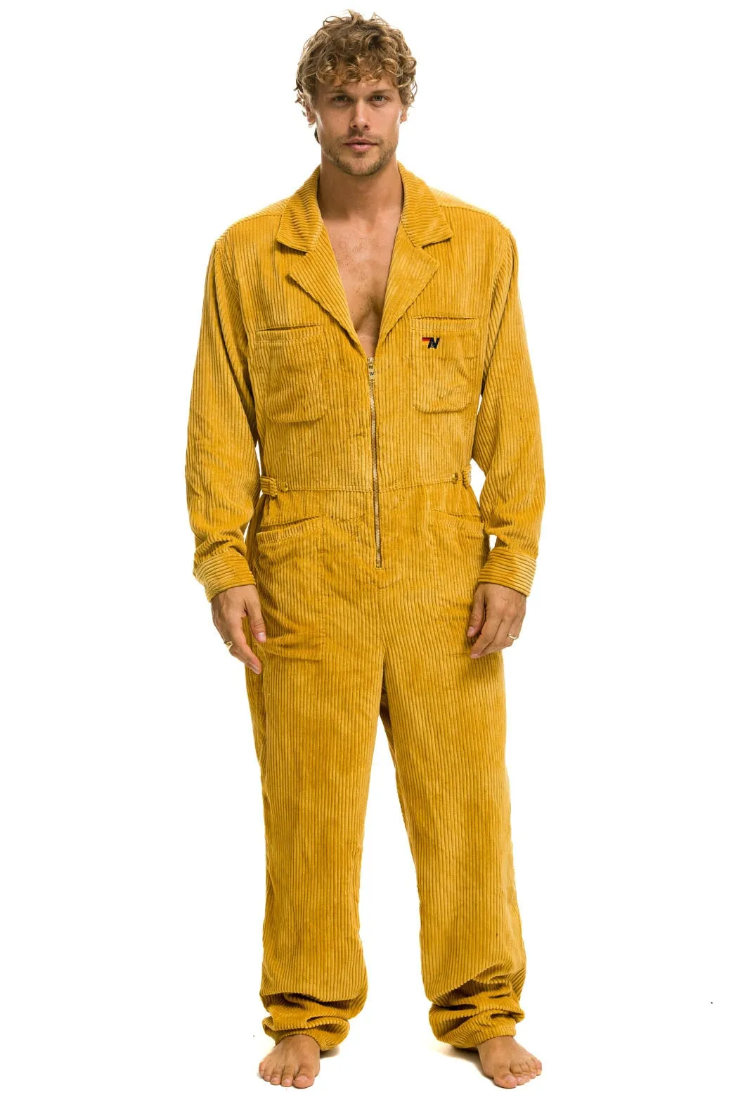 UNISEX CORDUROY FLIGHT SUIT - HONEY