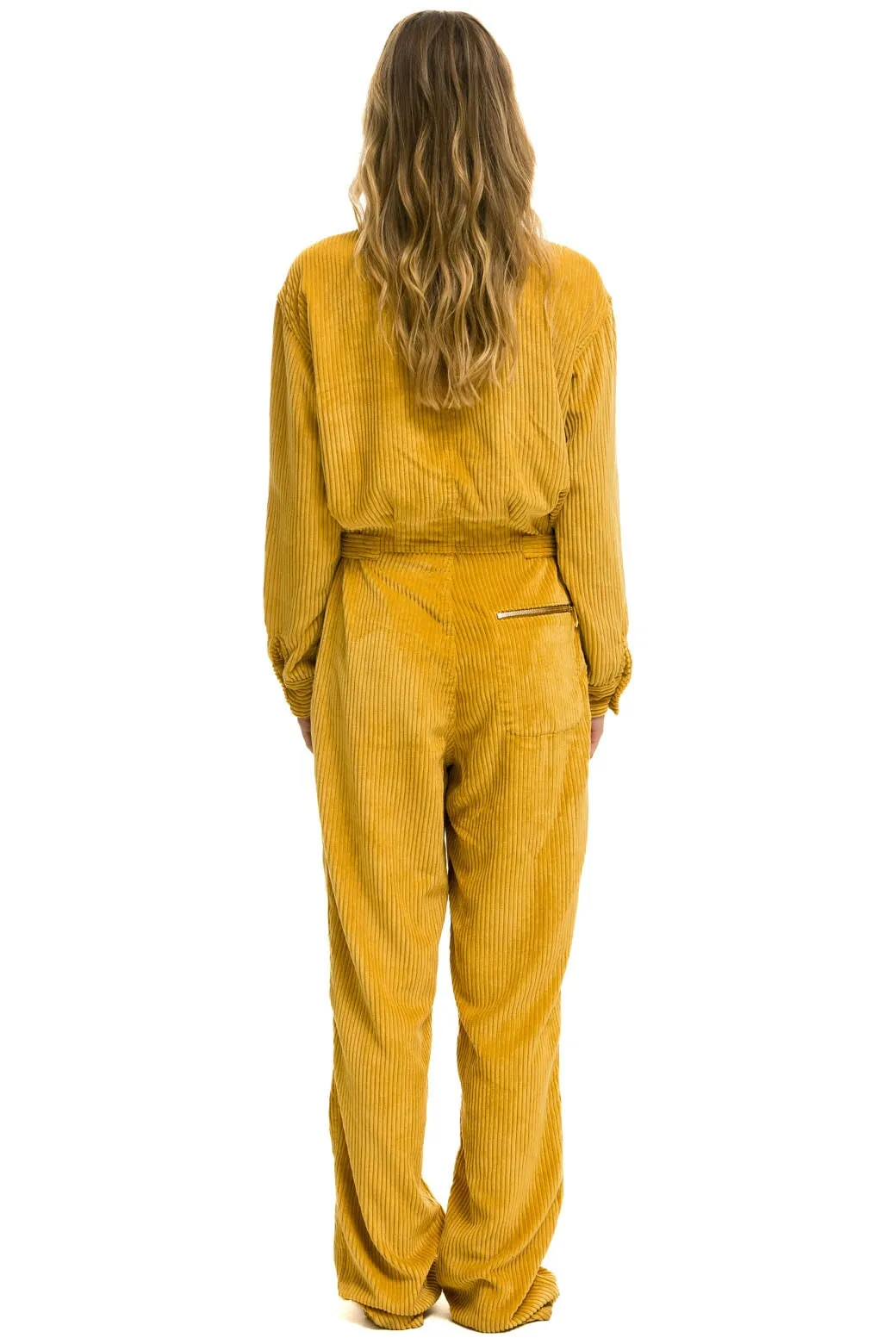 UNISEX CORDUROY FLIGHT SUIT - HONEY