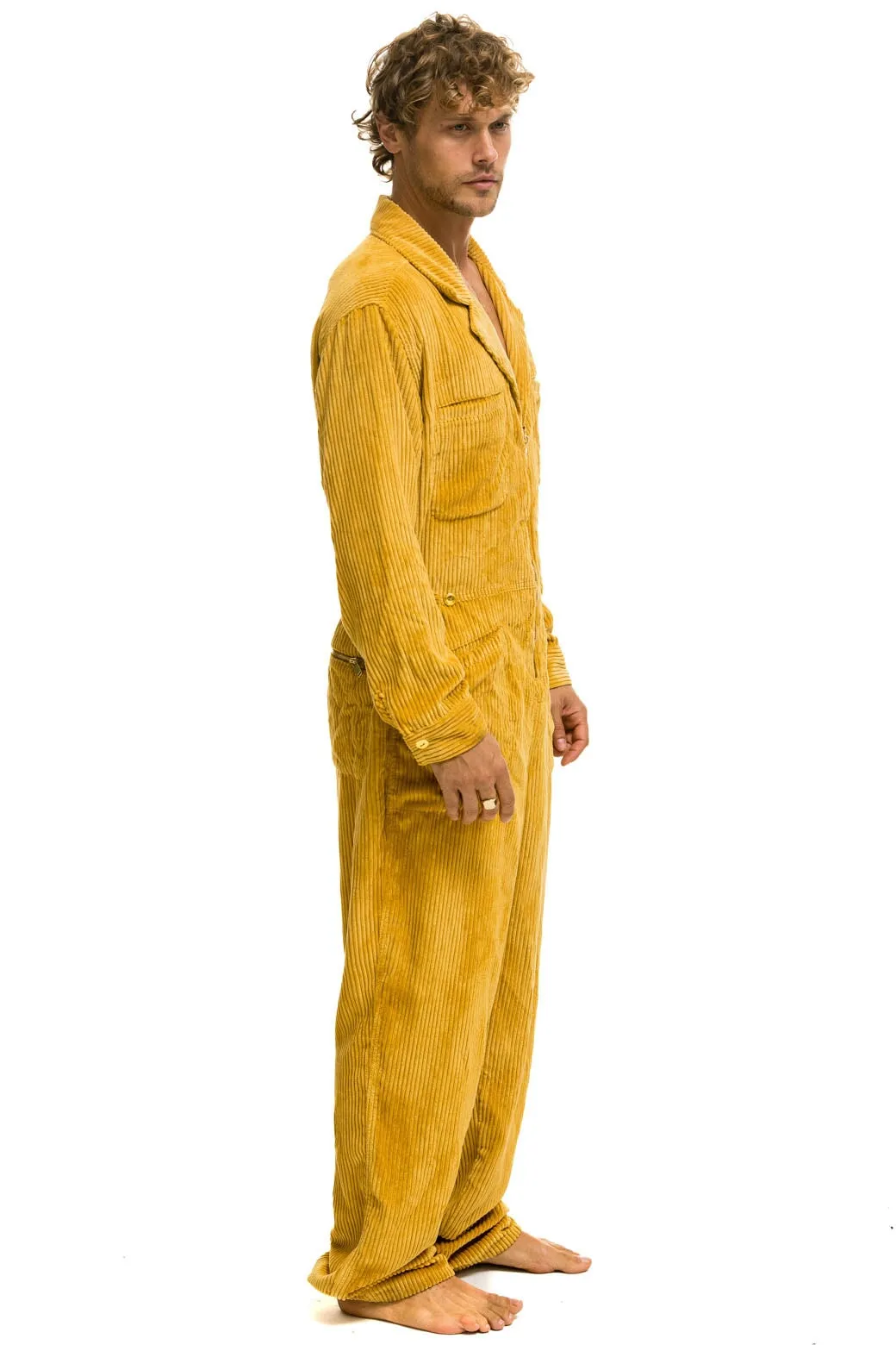 UNISEX CORDUROY FLIGHT SUIT - HONEY