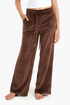 Velvet Wide Leg Pyjama Pants