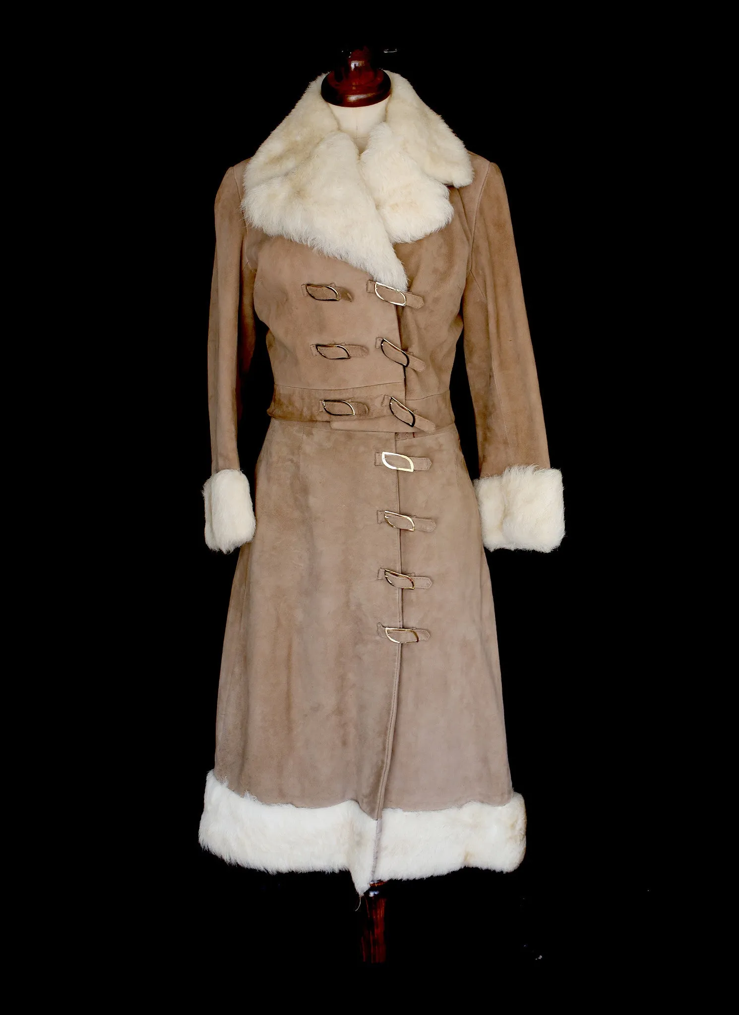 Vintage 1970s Lambskin Jacket and Skirt