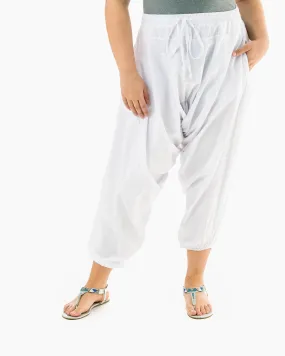 White Fall Savannah Harem Pants