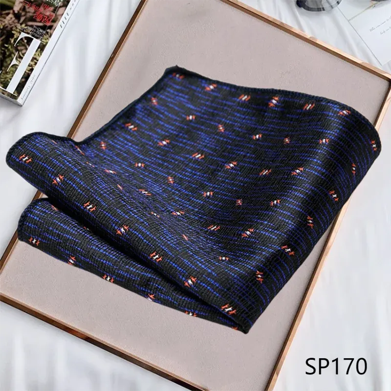 Wiaofellas  -  Luxury Scarf Men's Streak Scarf Pocket Towel Men's  Fall Suit Shirt Business Neck Scarf Men's Retro Scarf Hiphop Men's Scarf