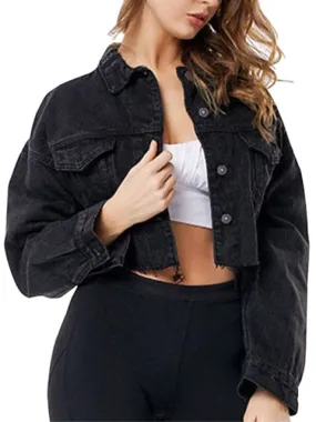 Women's Cropped Denim Jacket