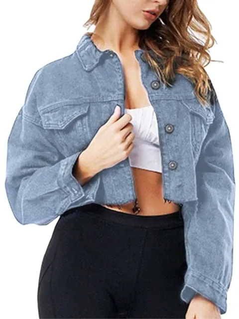 Women's Cropped Denim Jacket