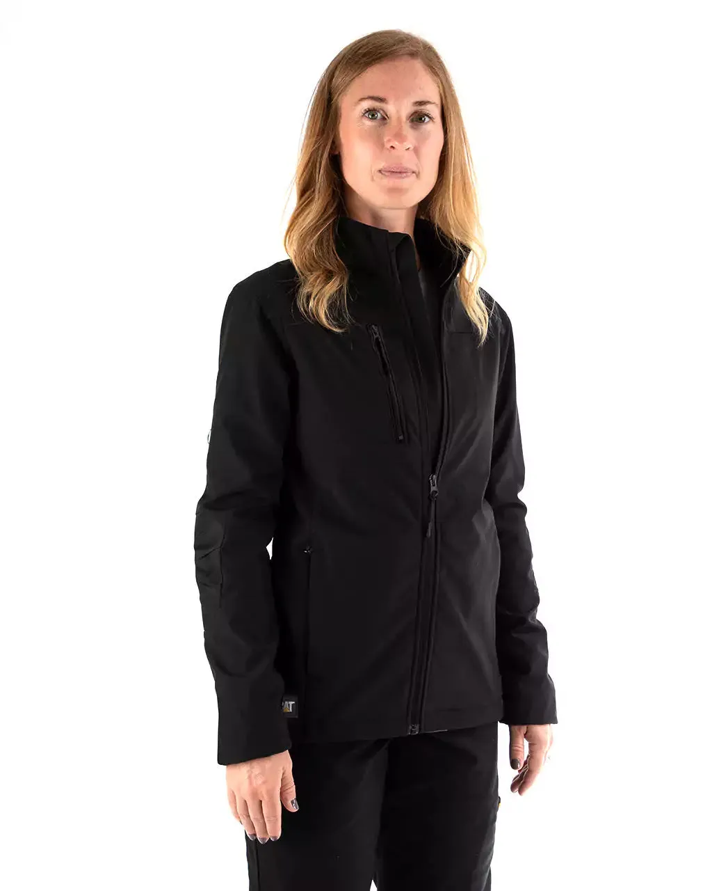 Women's Grid Fleece Bonded Softshell Work Jacket