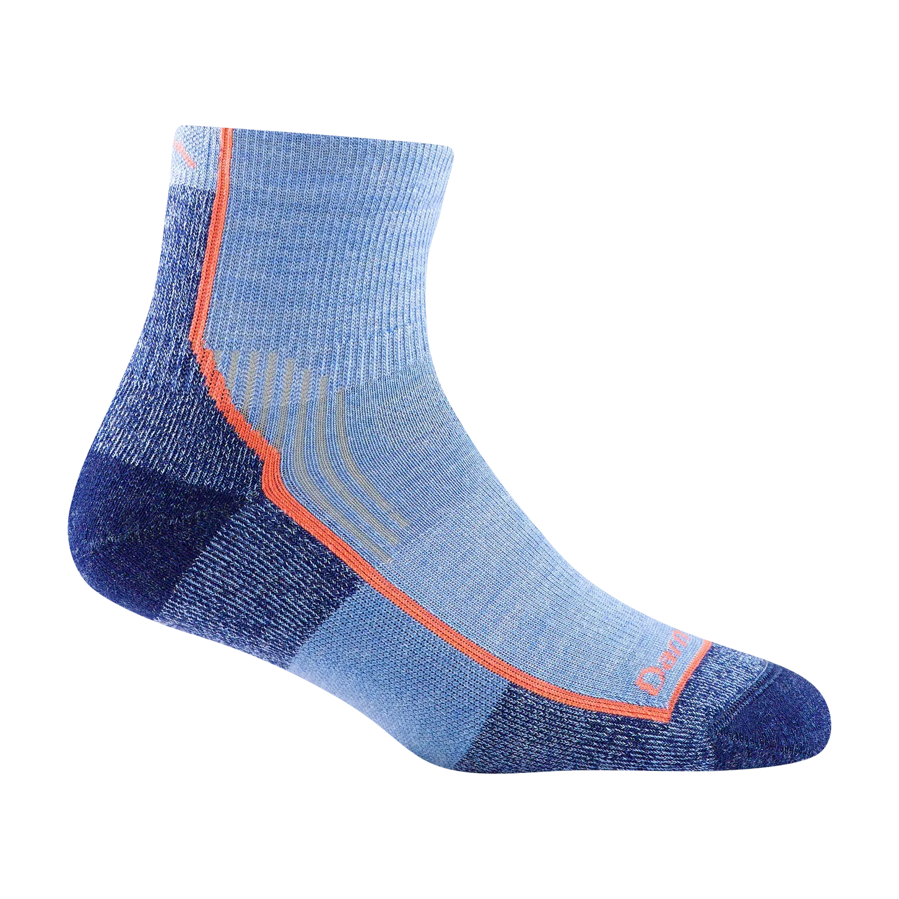 Women's Hiker Quarter Midweight Hiking Sock - Dusk Denim