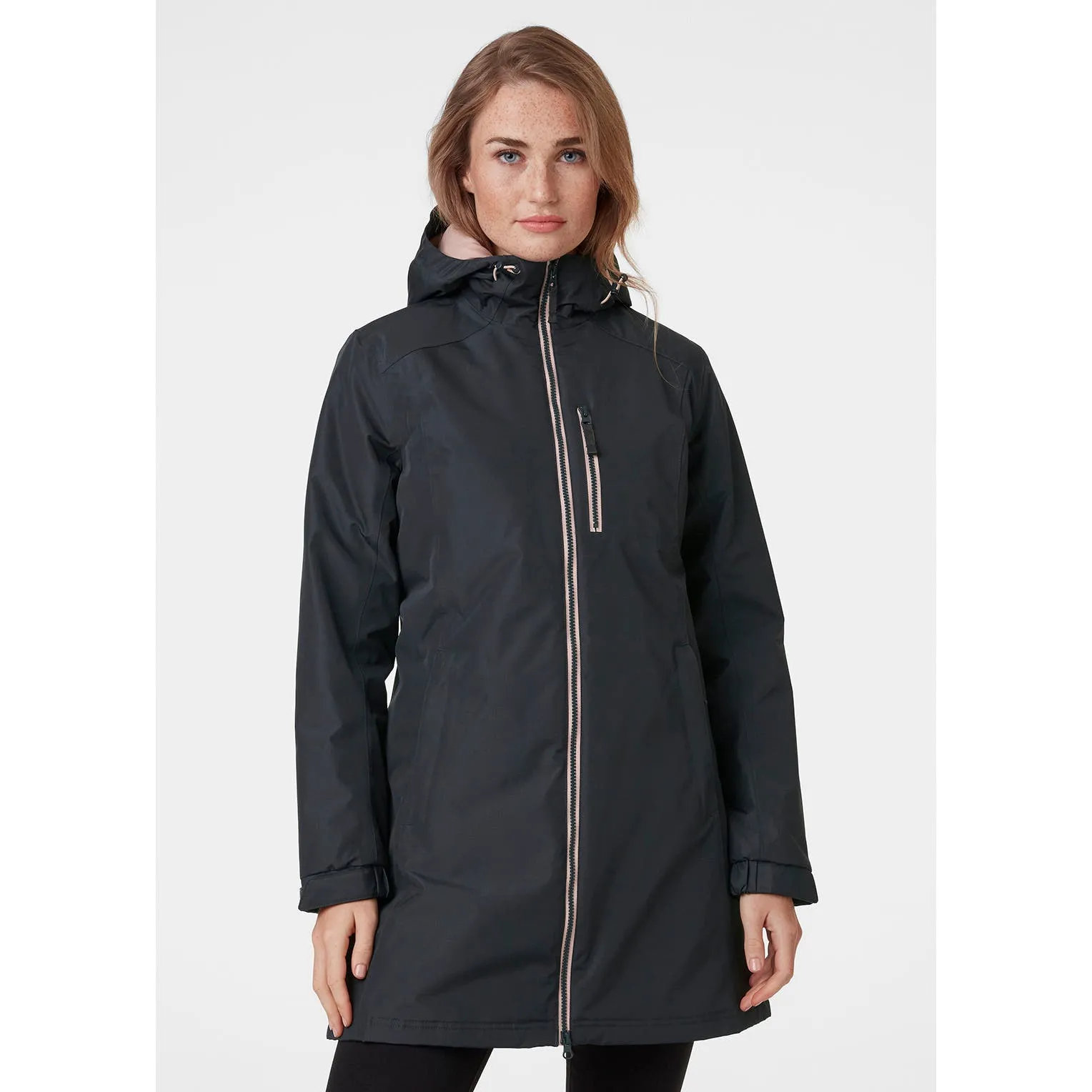 WOMEN'S LONG BELFAST WINTER JACKET - EBONY