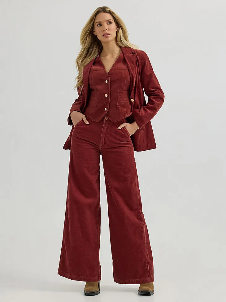 Wrangler Larae Corduroy Wide Leg Trouser