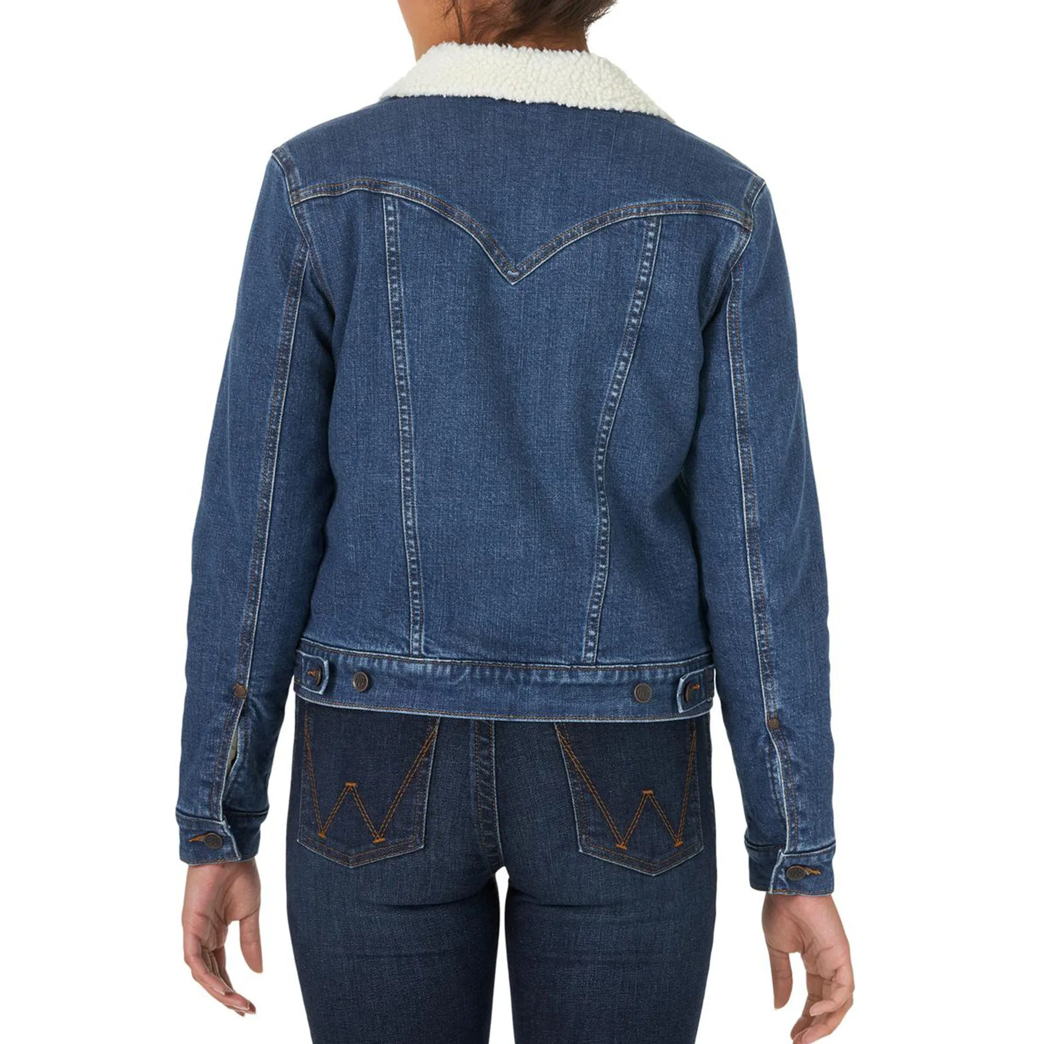 Wrangler Women's Denim Sherpa Jacket