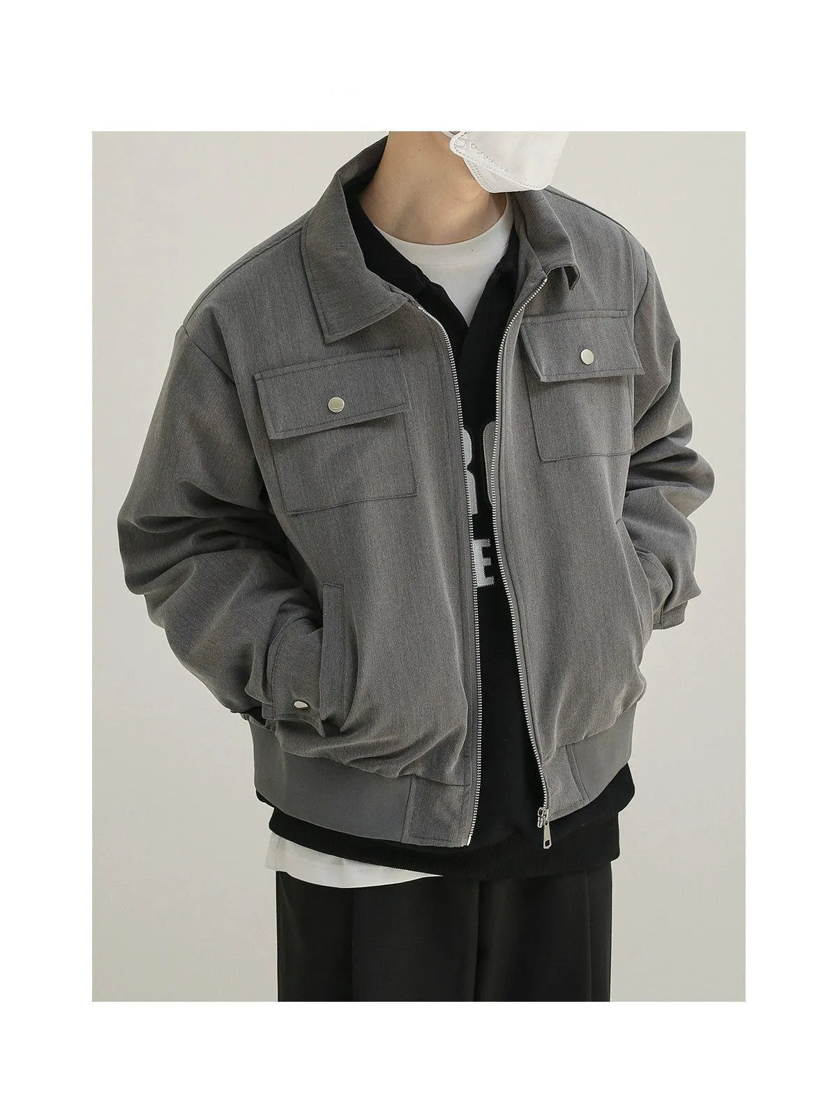 Zhou Buttoned Flap Pocket Jacket