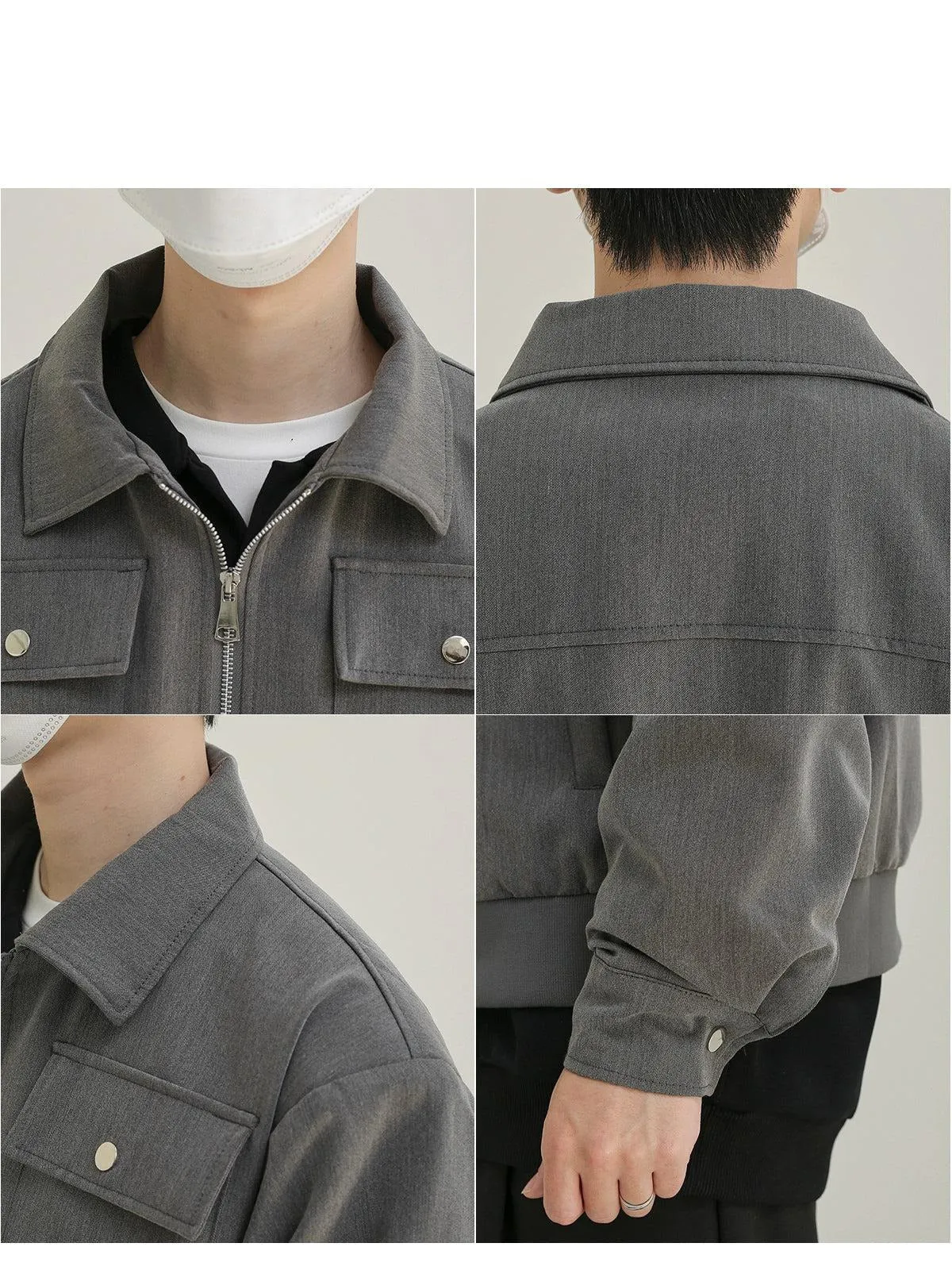 Zhou Buttoned Flap Pocket Jacket